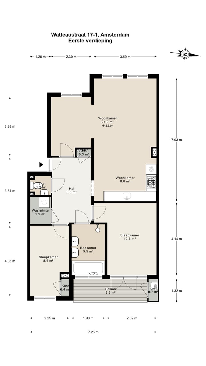 Foto 24 van Watteaustraat 17-1