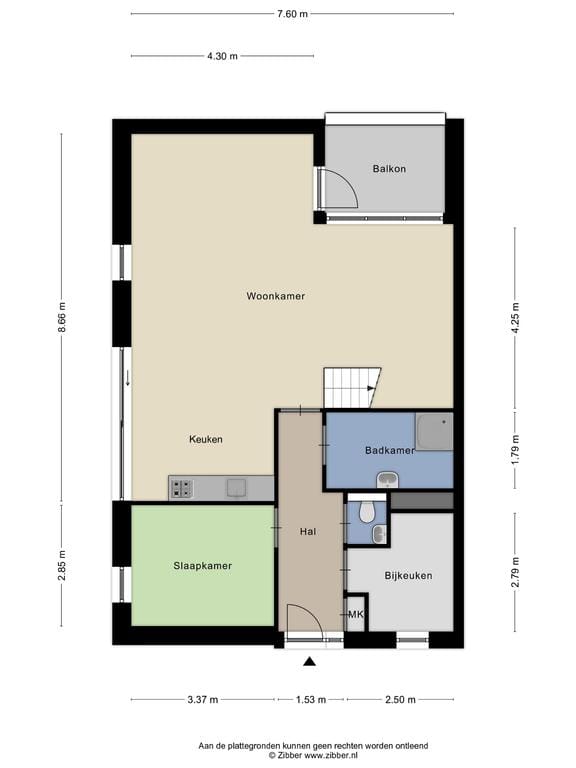 Foto 6 van Burgemeester Hobusstraat 70-D4