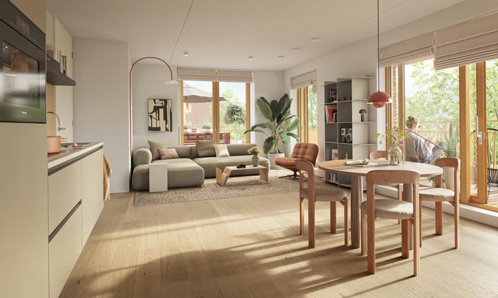 Foto van 2-kamerappartement – type M Portiekflat