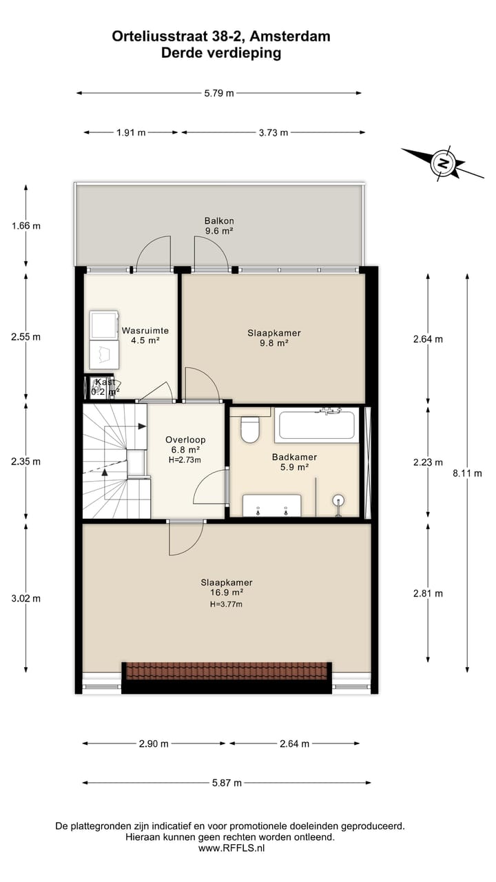 Photo 52 of Orteliusstraat 38-2