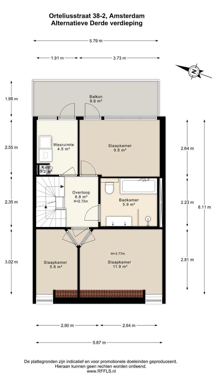 Photo 55 of Orteliusstraat 38-2