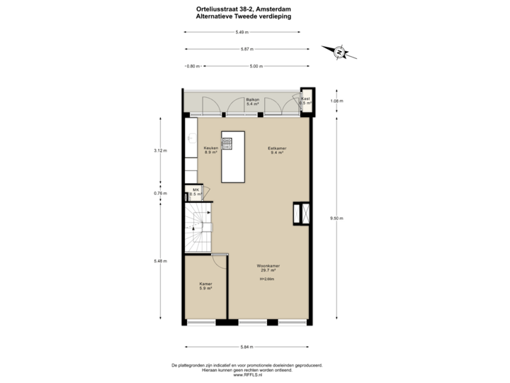 Tweede verdieping Alternatieve