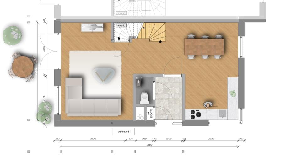 Foto 4 van Twee-onder-een-kap-woningen (Bouwnr. 16)