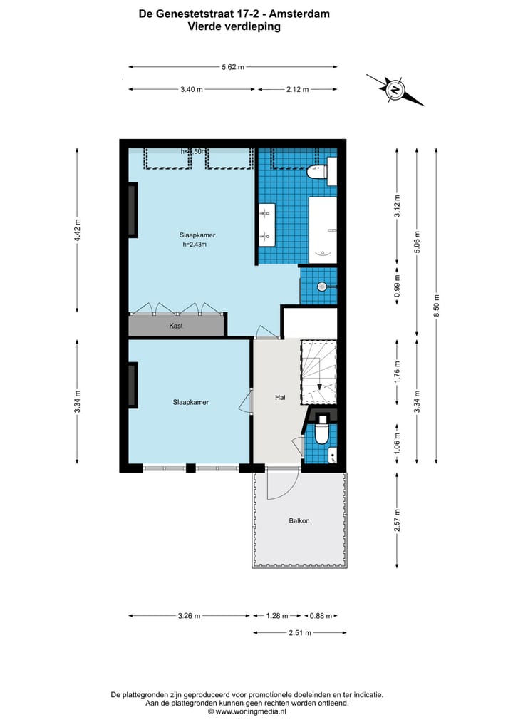 Foto 50 van De Genestetstraat 17-2