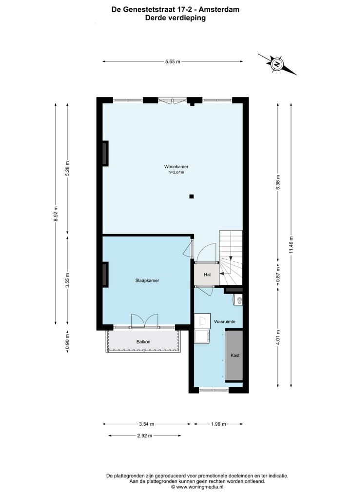 Foto 23 van De Genestetstraat 17-2