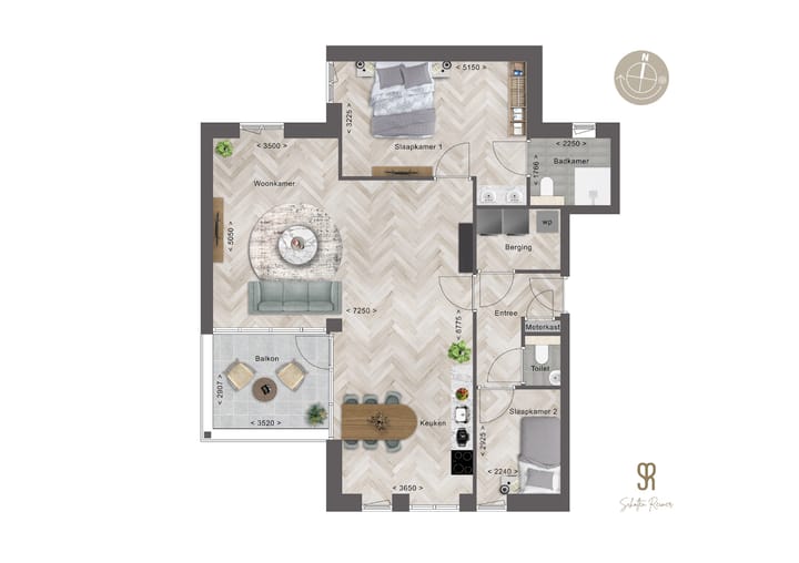 Foto 2 van Appartement 3 (Bouwnr. 3)