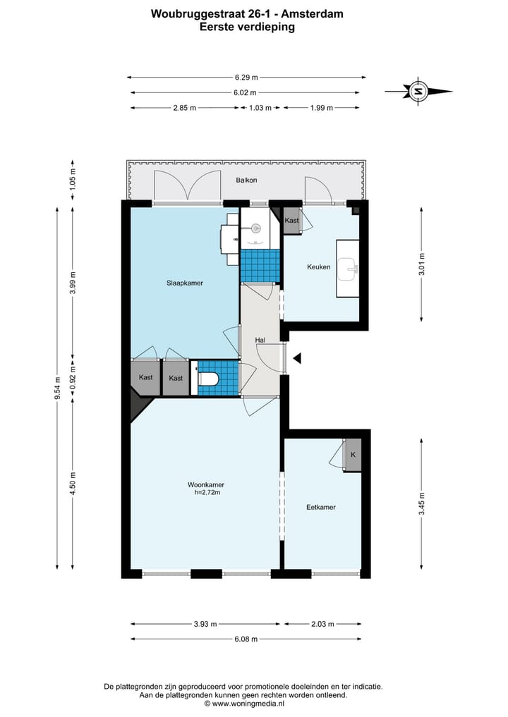 Foto 23 van Woubruggestraat 26-1