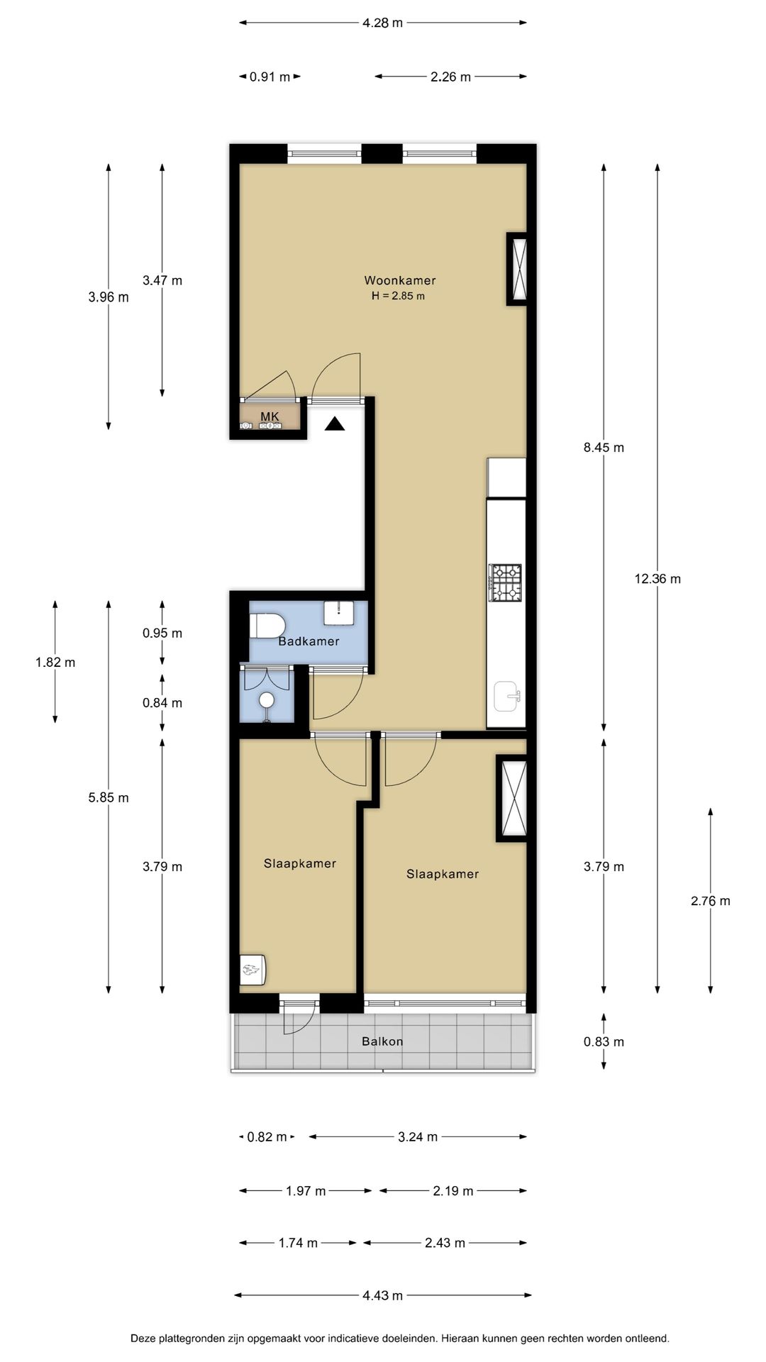 Foto 11 van Taandersstraat 36-B01