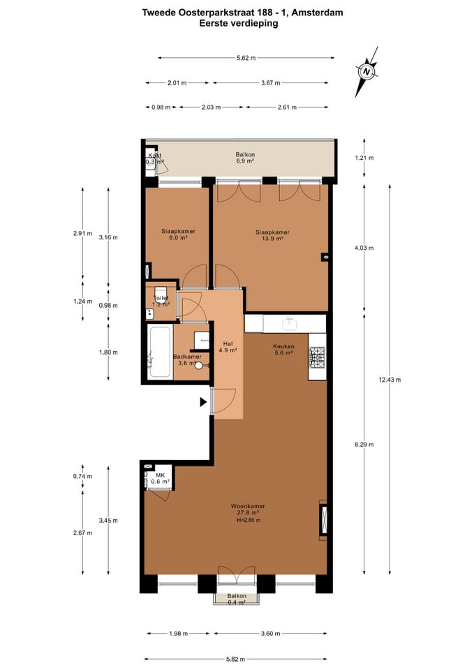 Foto 24 van Tweede Oosterparkstraat 188-1