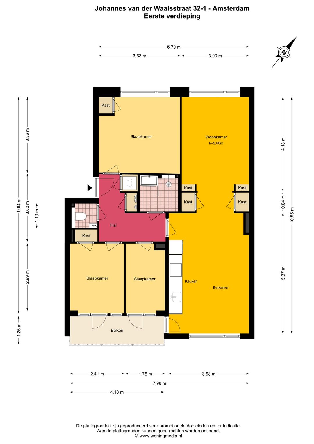 Foto 23 van Johannes van der Waalsstraat 32-1