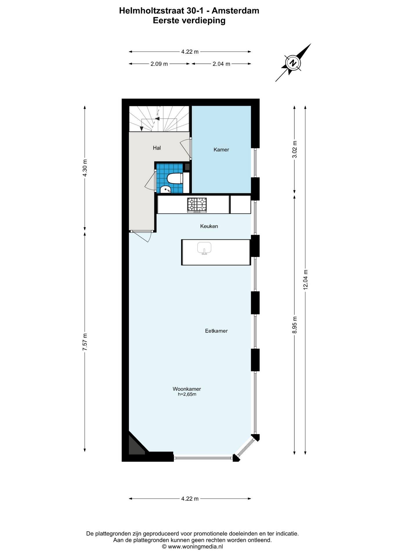 Photo 3 of Helmholtzstraat 30-1