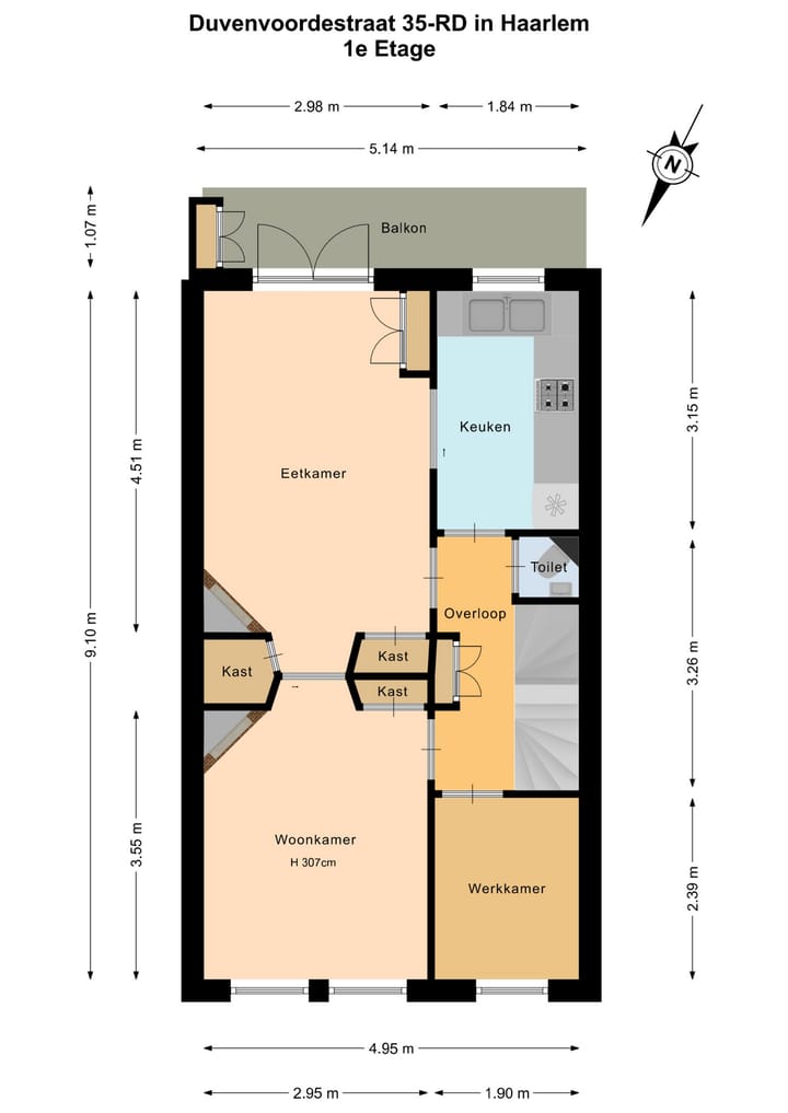 Foto 37 van Duvenvoordestraat 35-RD