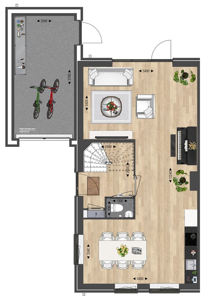 Foto 9 van Twee-onder-een-kapwoning met garage (Bouwnr. 26)