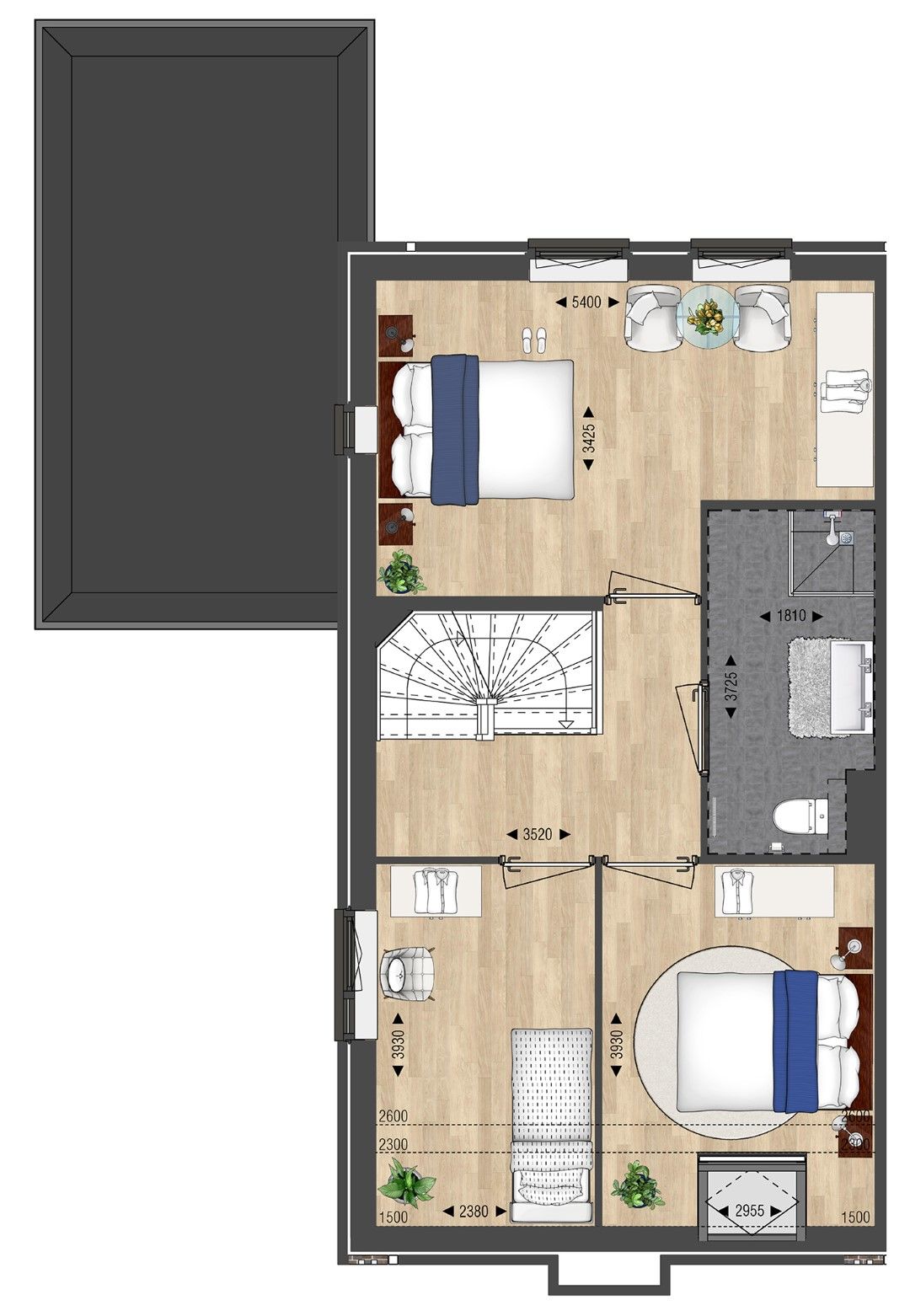 Foto 15 van Twee-onder-een-kapwoning met garage (Bouwnr. 26)