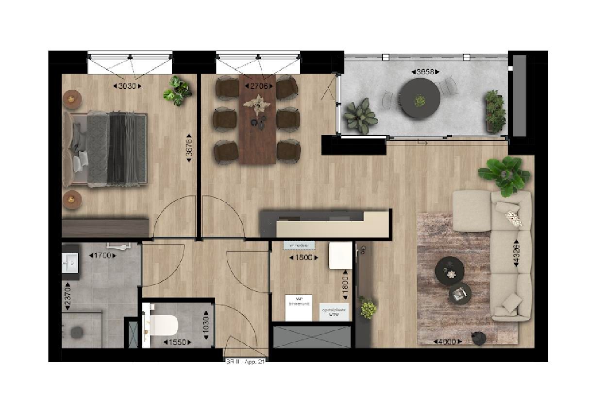 2-kamerappartement (Bouwnr. 2.09)  false
