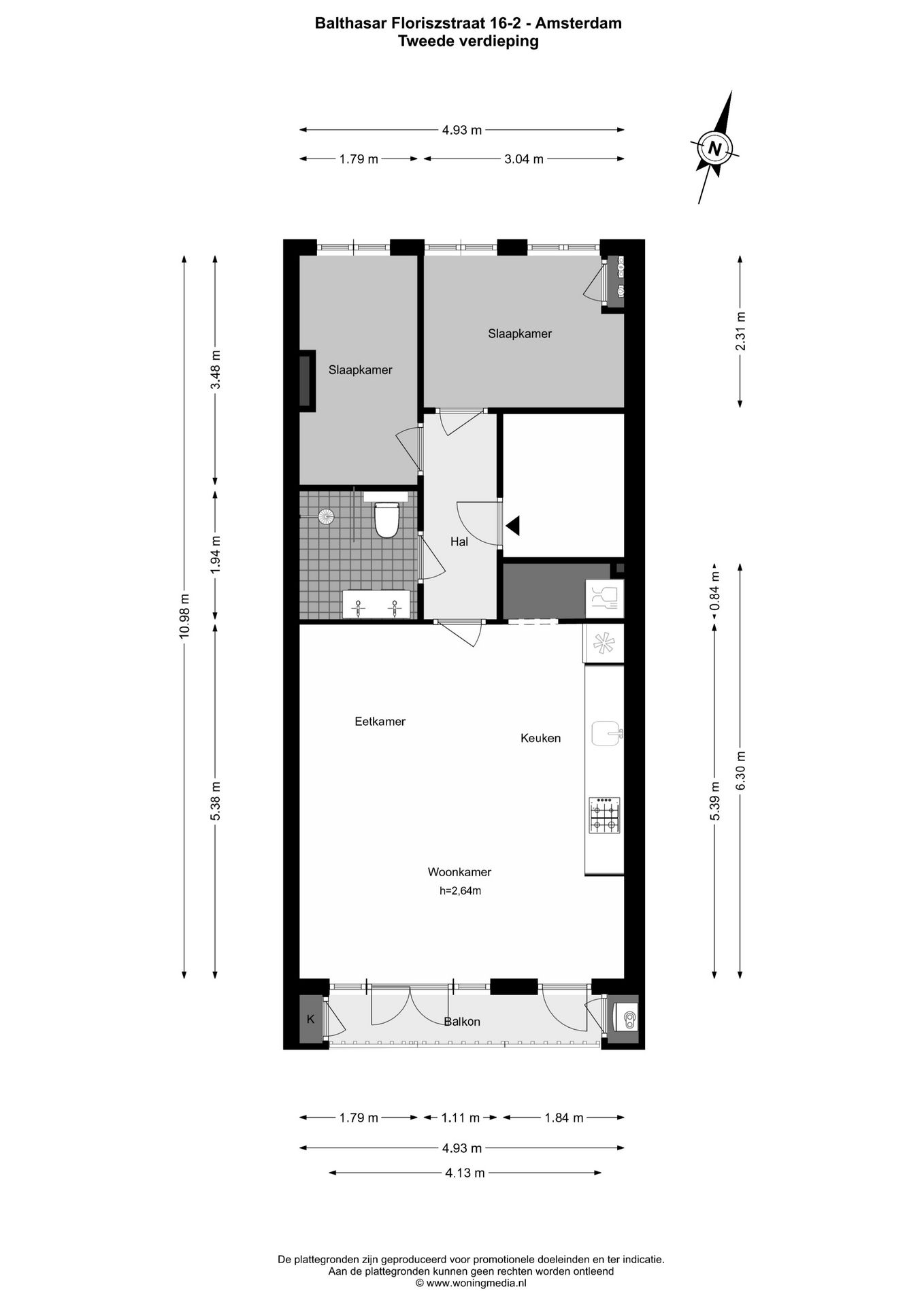 Foto 19 van Balthasar Floriszstraat 16-2