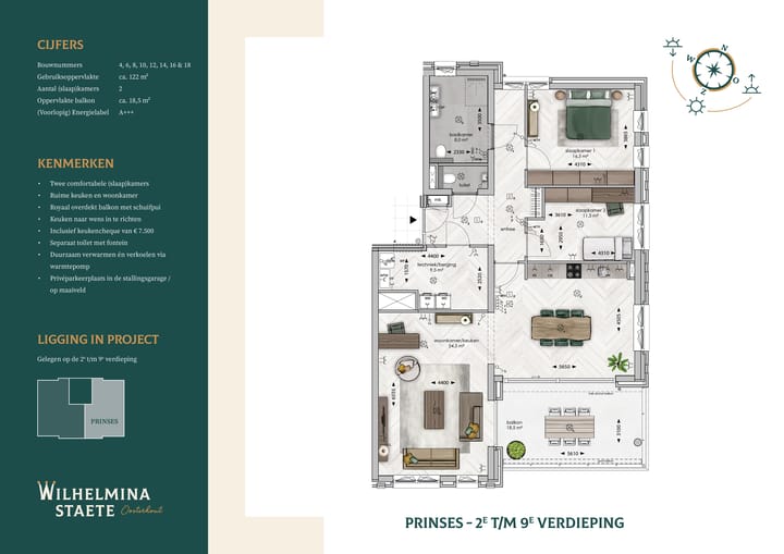 Foto 2 van Wilhelminastaete (Bouwnr. 18)