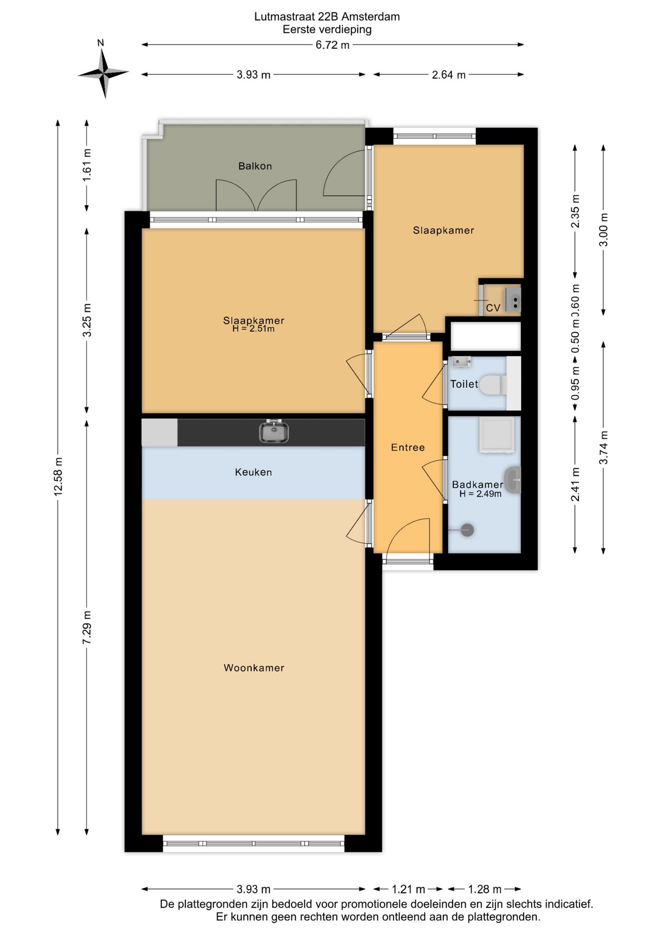 Foto 33 van Lutmastraat 22-B