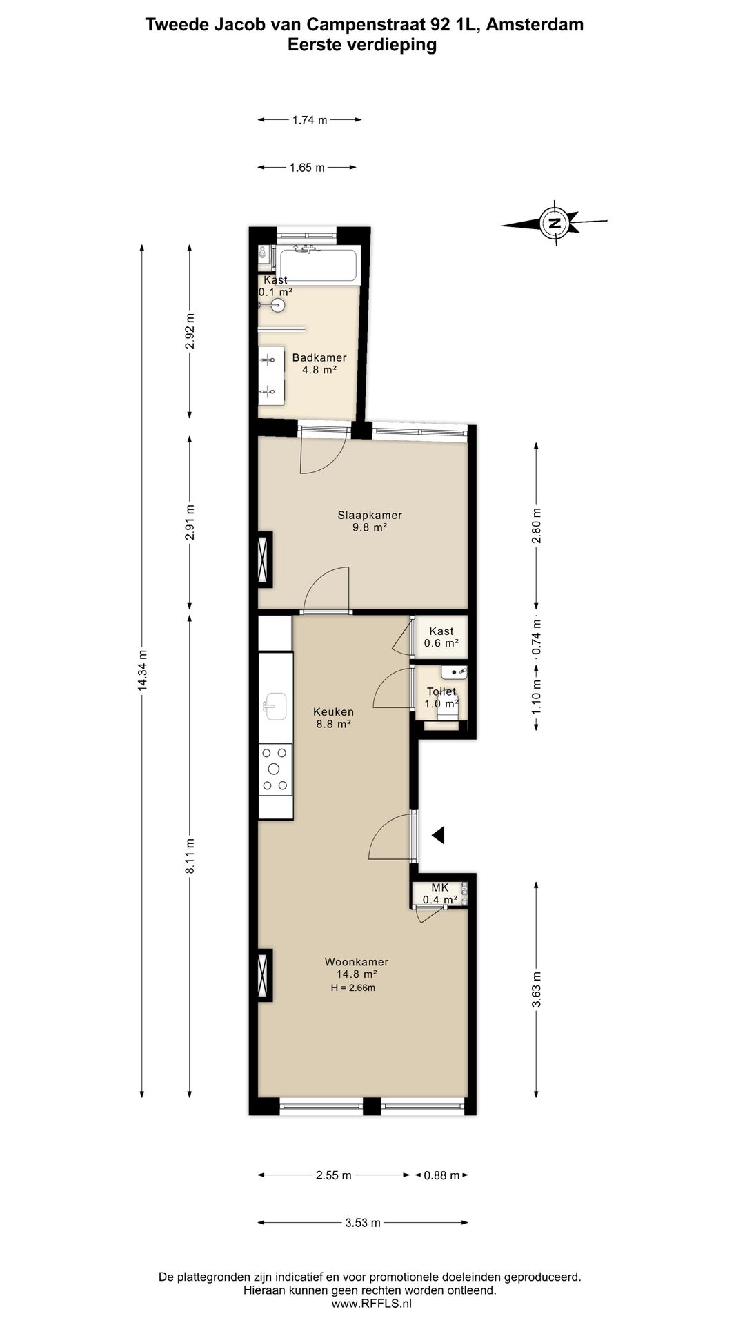 Foto 31 van Tweede Jacob van Campenstraat 92-2L