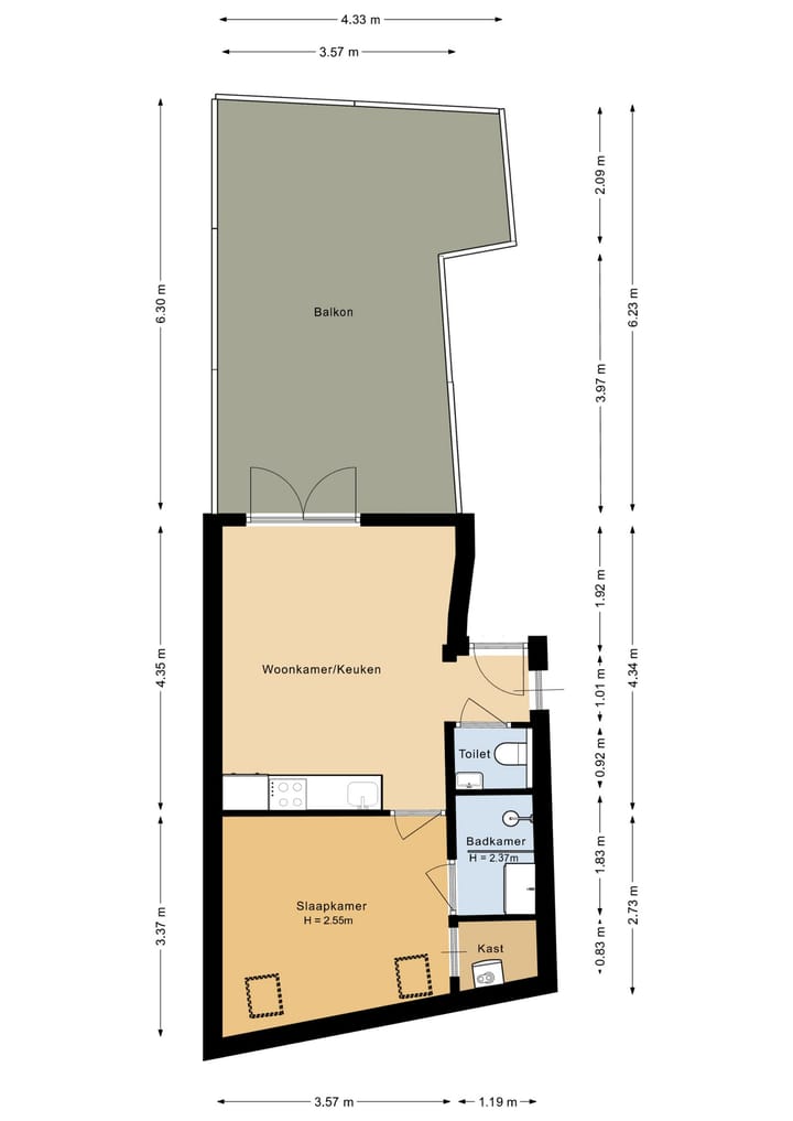 Foto 36 van Bongerdsteeg 2-C