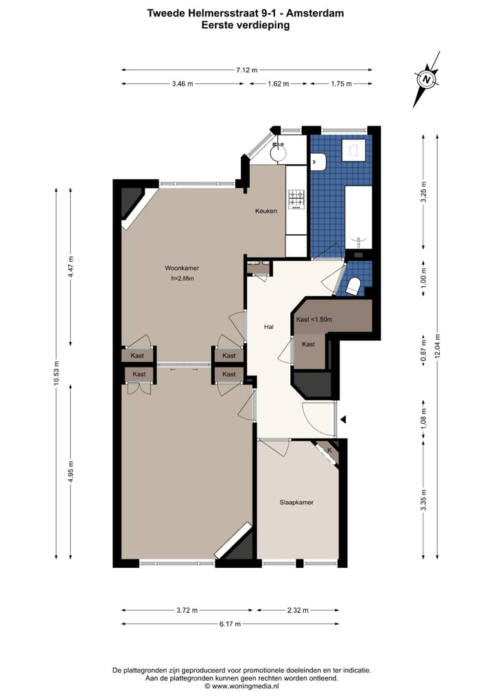 Foto 24 van Tweede Helmersstraat 9-1