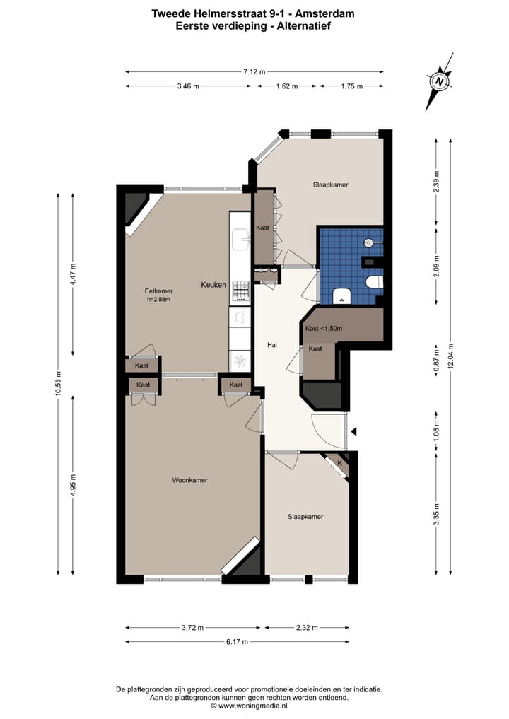Foto 28 van Tweede Helmersstraat 9-1