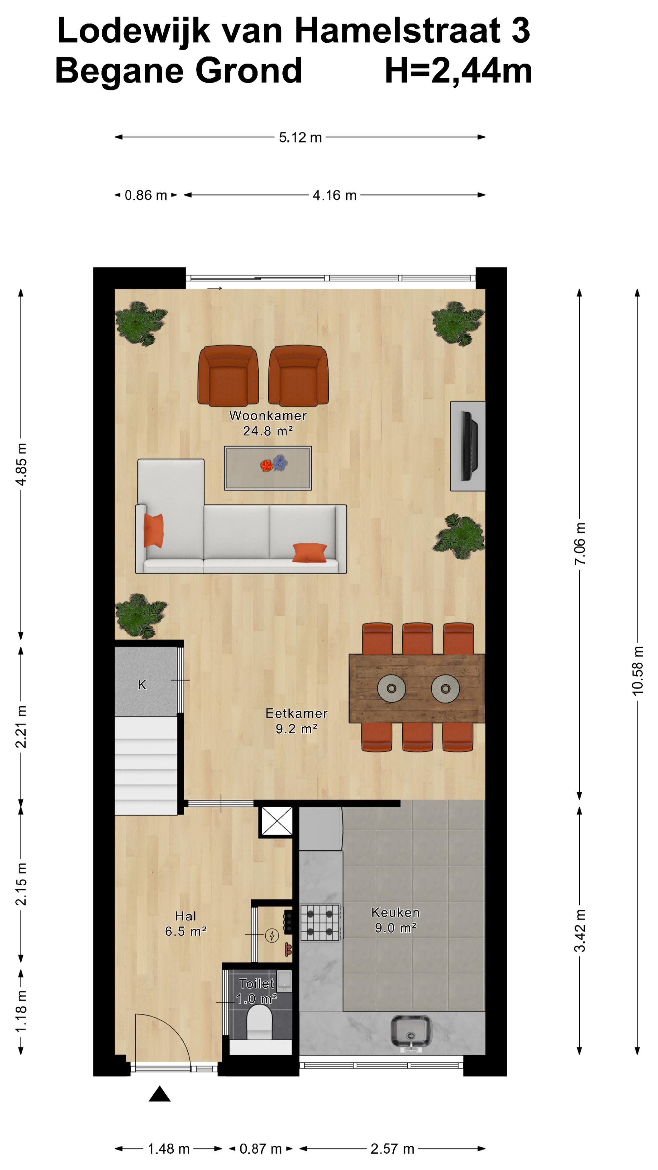 Foto 9 van Lodewijk van Hamelstraat 3