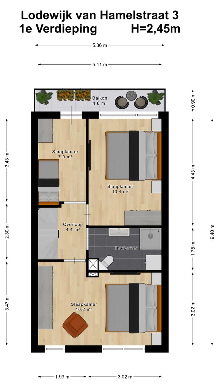 Photo 26 of Lodewijk van Hamelstraat 3