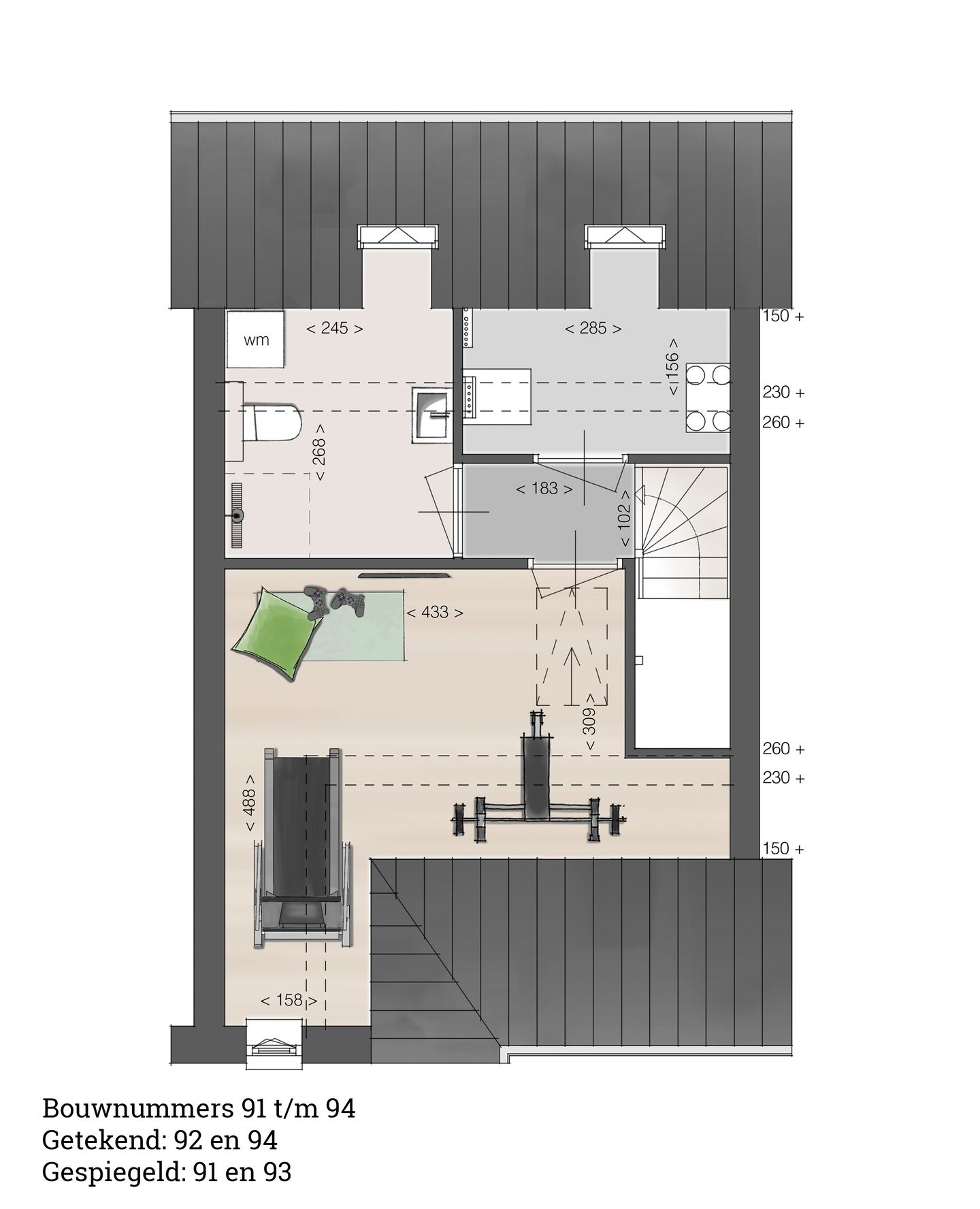 Foto 5 van Tussenwoning (Bouwnr. 92)