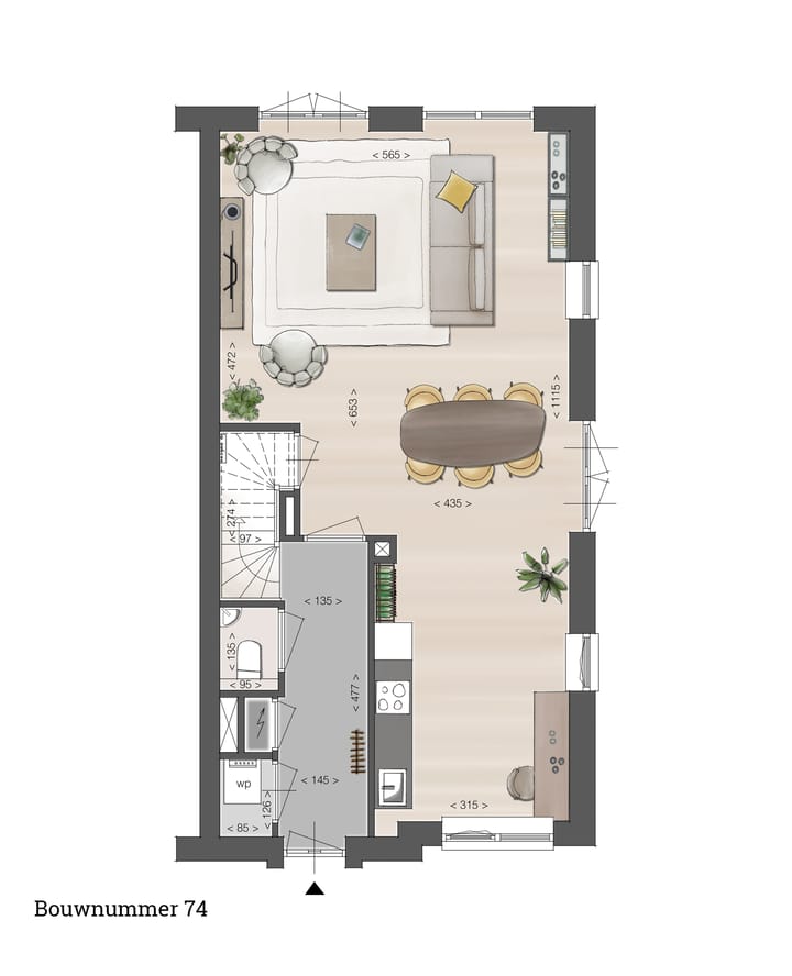 Foto 3 van Twee-onder-een-kap (Bouwnr. 74)