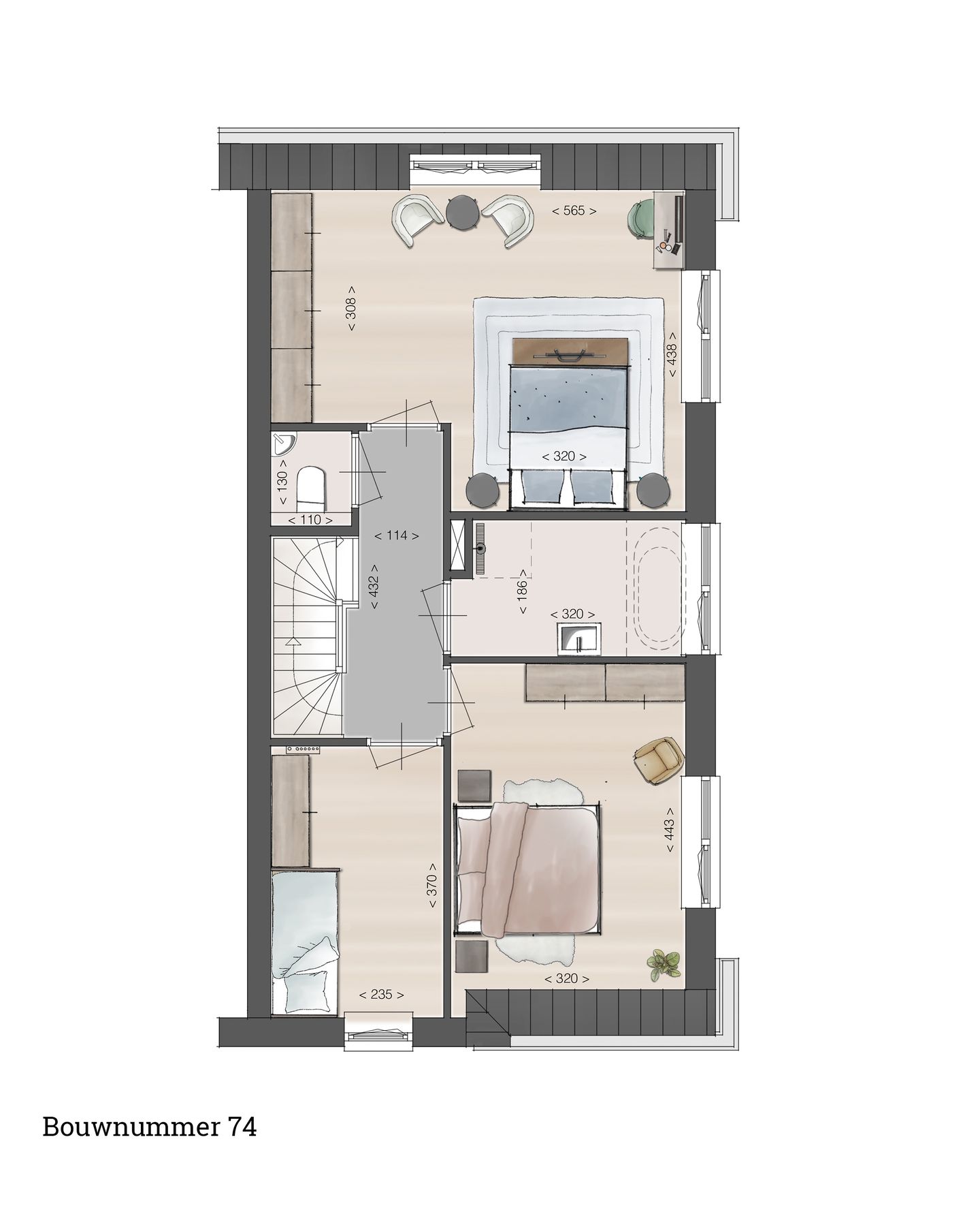 Foto 4 van Twee-onder-een-kap (Bouwnr. 74)