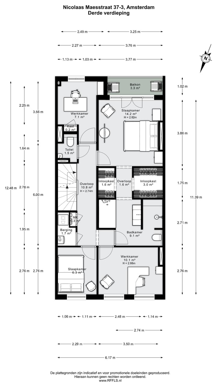 Foto 38 van Nicolaas Maesstraat 37-3
