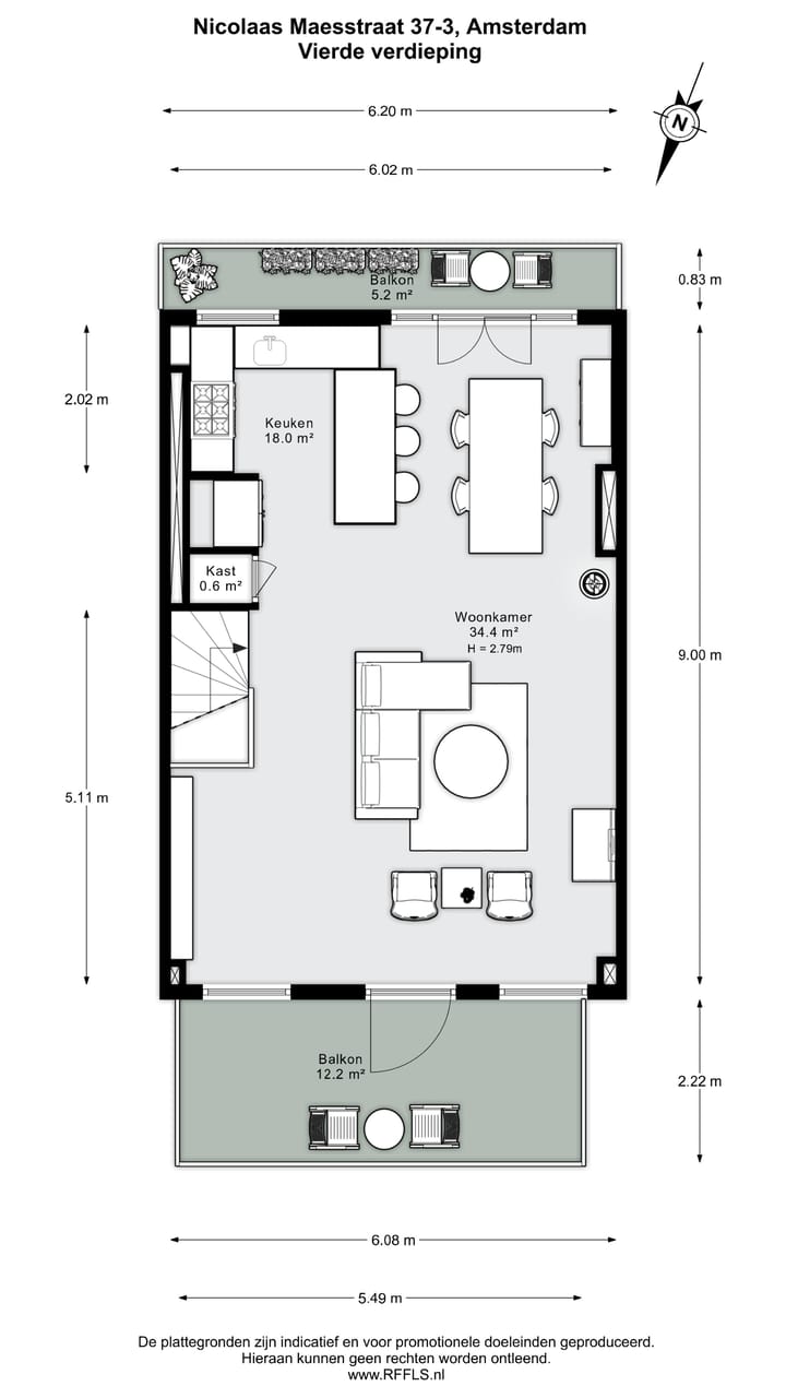 Foto 39 van Nicolaas Maesstraat 37-3