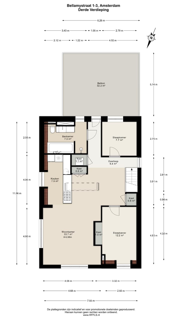 Foto 35 van Bellamystraat 1-3