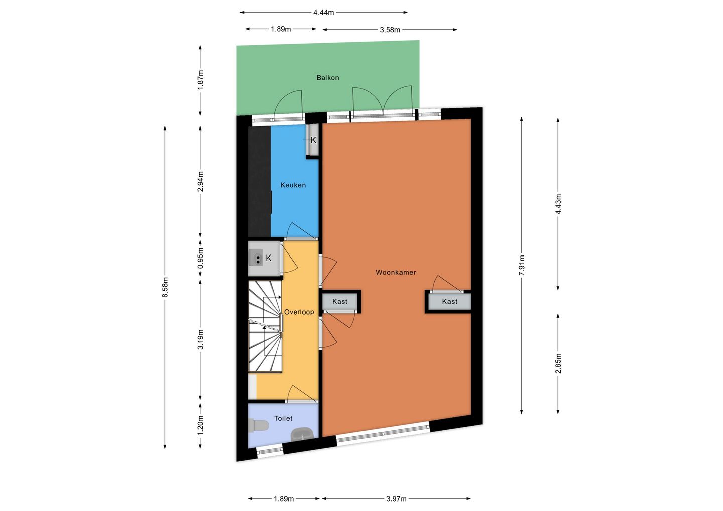 Foto 34 van Korte Lakenstraat 22-RD