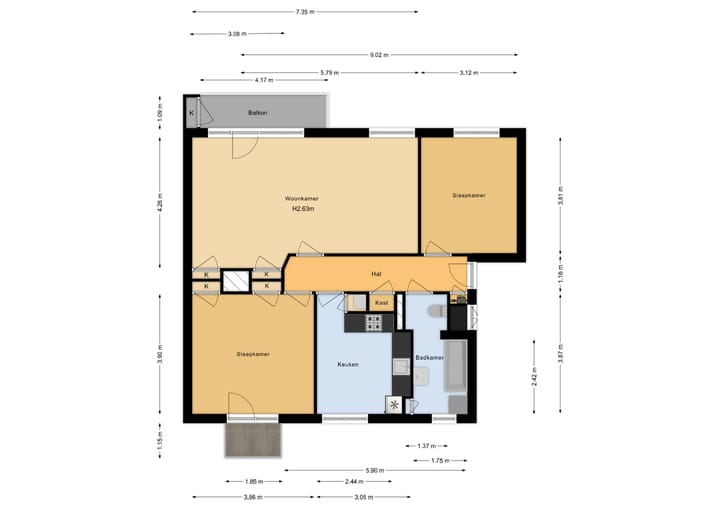Foto 13 van Gabriëlstraat 59-3