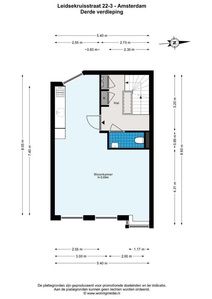 Foto 20 van Leidsekruisstraat 22-3