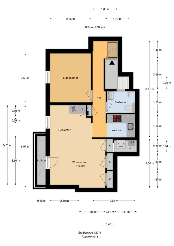 Foto 26 van Stadionweg 122-4V