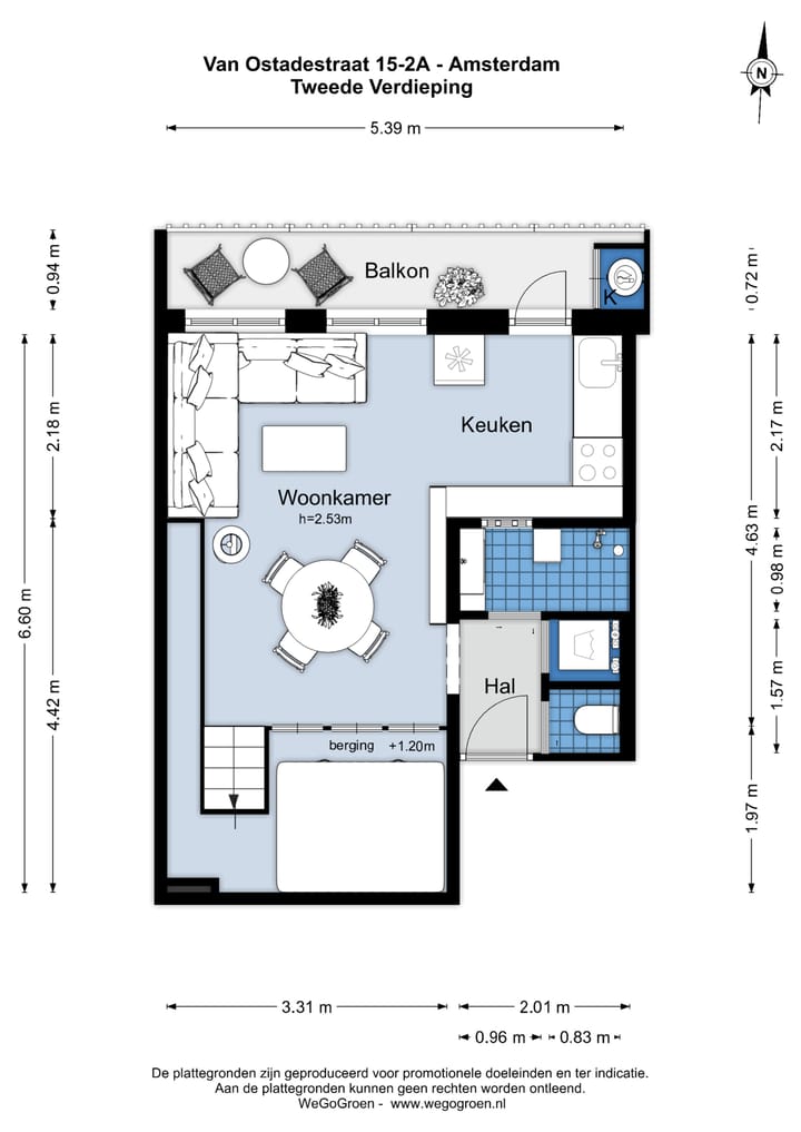 Foto 43 van Van Ostadestraat 15-2A