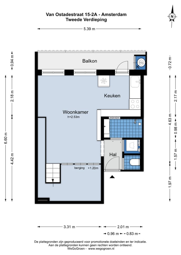 Foto 44 van Van Ostadestraat 15-2A