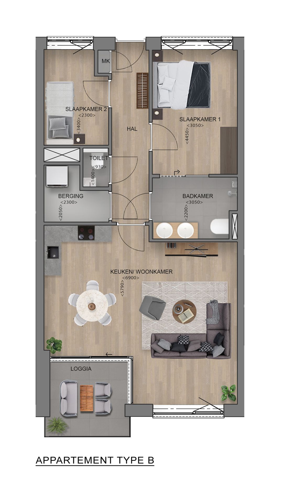 Foto 2 van Type B (Bouwnr. 2)