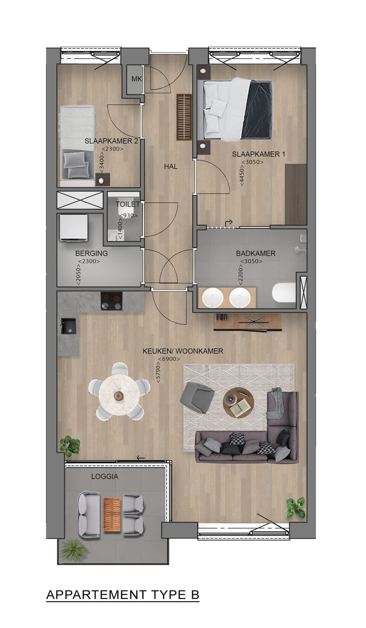 Foto 2 van Type B (Bouwnr. 2)