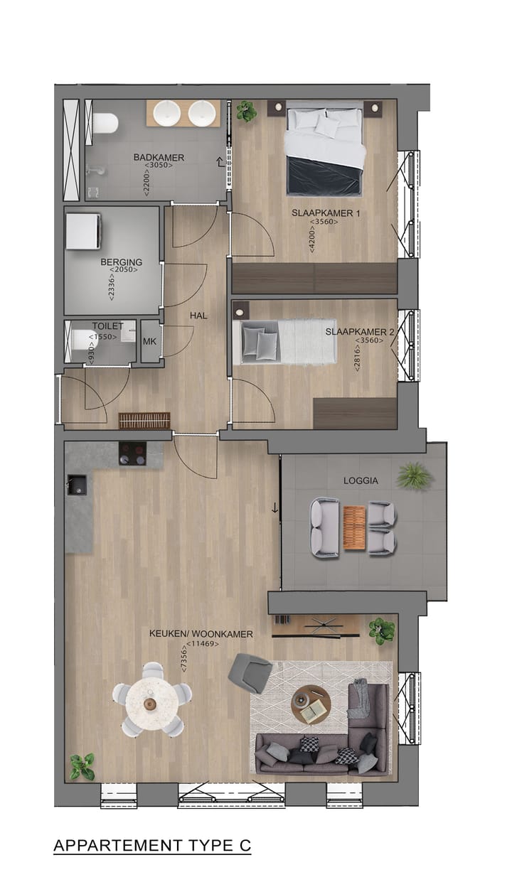 Photo 2 of Type C (Bouwnr. 03)