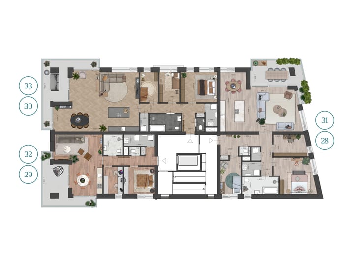 Foto 3 van Blok 5 (Bouwnr. 32)