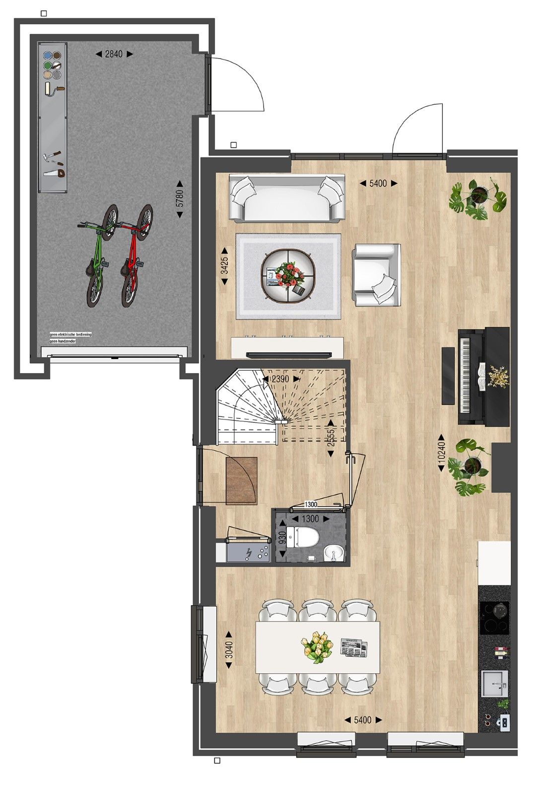 Foto 10 van Twee-onder-een-kapwoning met garage (Bouwnr. 26)