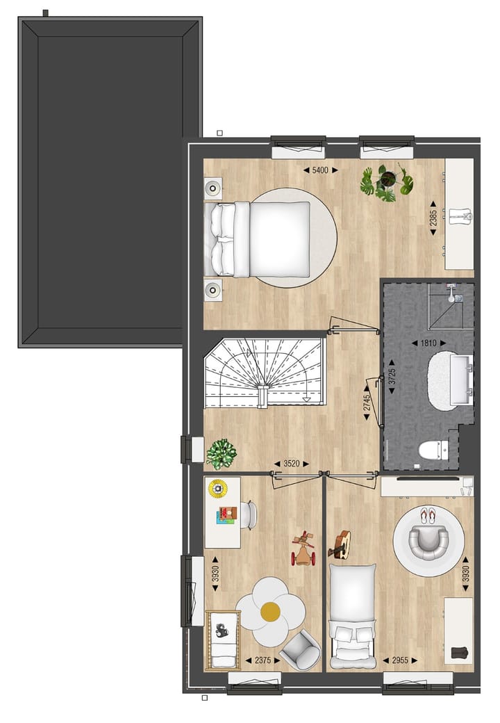 Foto 12 van Twee-onder-een-kapwoning met garage (Bouwnr. 26)