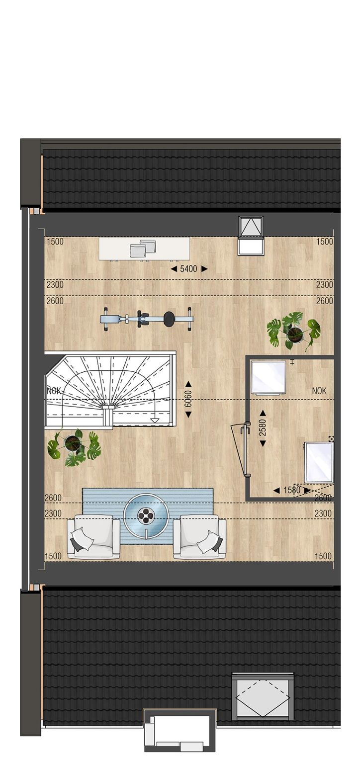 Foto 10 van Twee-onder-een-kapwoning met garage (Bouwnr. 30)