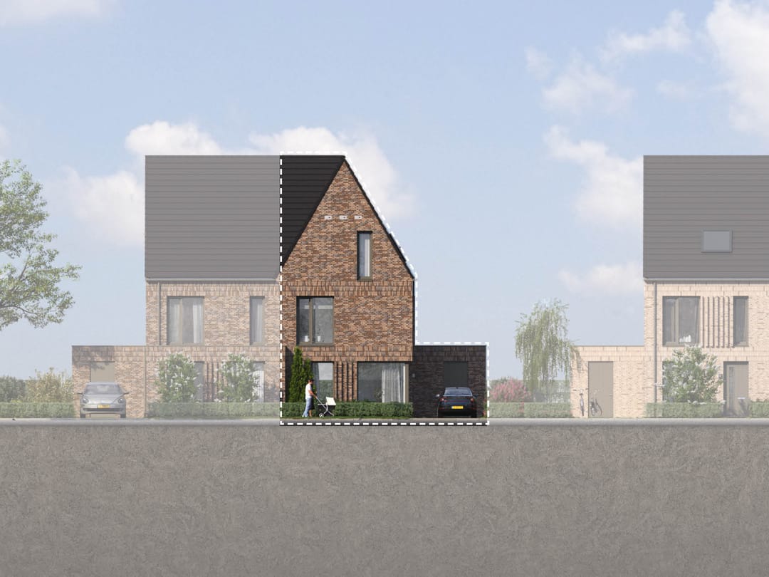 Foto 1 van 2 onder 1 kapwoning (Bouwnr. 87)