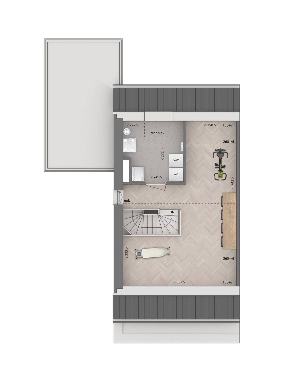 Foto 8 van 2 onder 1 kapwoning (Bouwnr. 86)