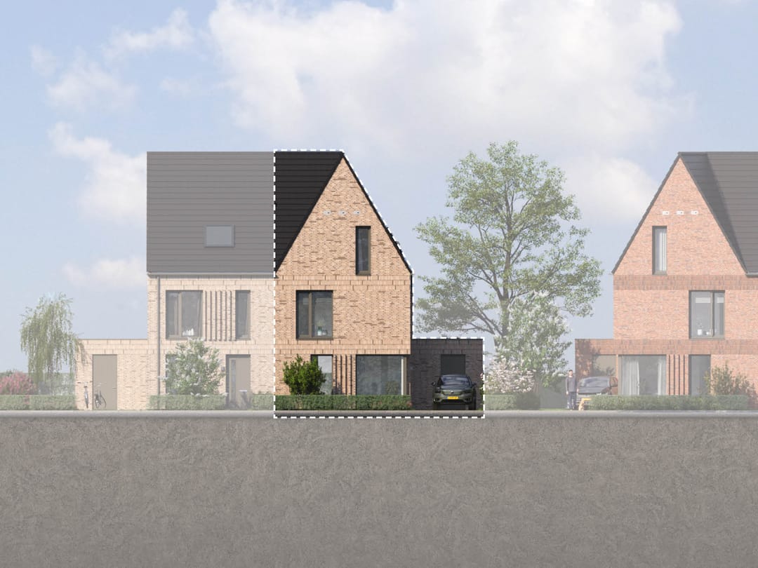 Foto 1 van 2 onder 1 kapwoning (Bouwnr. 89)